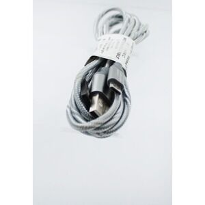 Wireless Gear 6ft Purple Tangle-Free Micro USB Cable Flat Charging Sync Cord